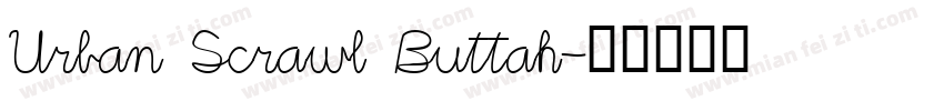Urban Scrawl Buttah字体转换